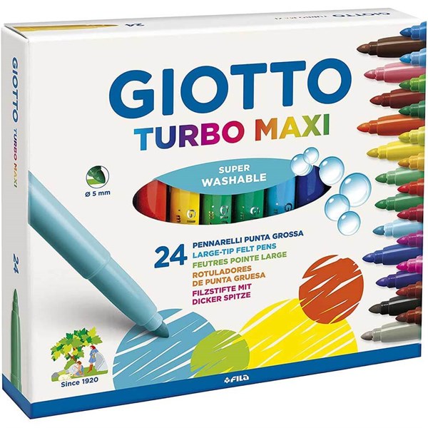 Giotto Turbo Maxi Keçeli Kalem 24'Lü Kutu 455000Giotto Turbo Maxi Keçeli Kalem 24'Lü Kutu 455000Marker KalemGIOTTO