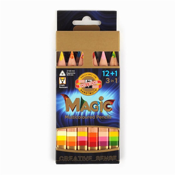 Koh-i-noor Jumbo Magic Pencil 12+1 Set 3404NKoh-i-noor Jumbo Magic Pencil 12+1 Set 3404NKuru Boya SetleriKoh-i Noor