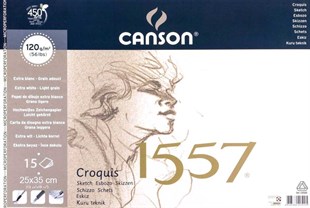 Canson 1557 Eskiz Çizim Defteri (25x35) 120gr 15 Sayfa