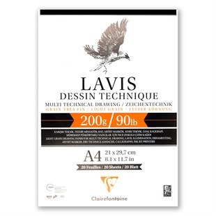 Clairefontaine LAVIS DESSIN TECHNIQUE A4 200 gr. Çizim Defteri