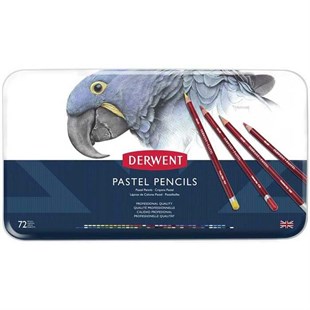 Derwent Pastel Pencils, 4mm Core, Metal Tin, 72 Count