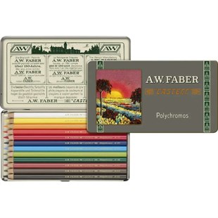 Faber Castell Polychromos 111. Yıl Özel 12 Renk Kuru Boya Kalemi Seti