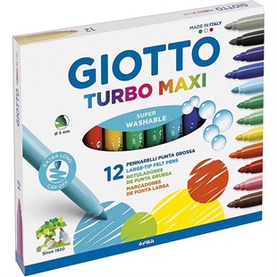 Giotto Turbo Maxi Keçeli Kalem 12'Li Kutu 454000Giotto Turbo Maxi Keçeli Kalem 12'Li Kutu 454000Marker KalemGIOTTO